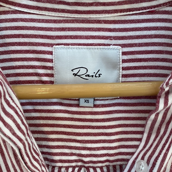 Rails Hearts & Stripes Button Down Shirt - Picture 3 of 4